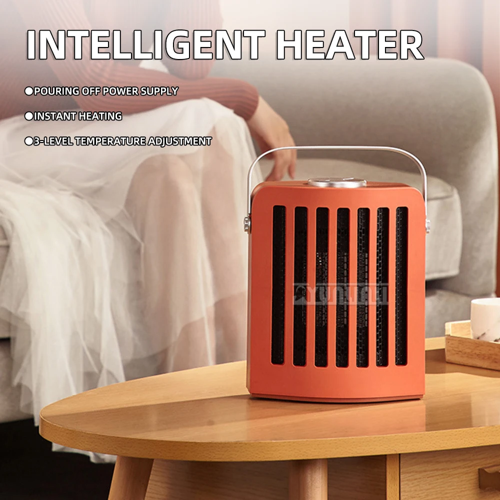 

LOK-201 Маленький настольный керамический обогреватель с быстрым нагревом PTC для офиса и дома