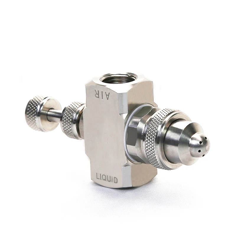 Water Mist Spray Adjustable Flow Rate Pressure Air Atomizing Nozzle