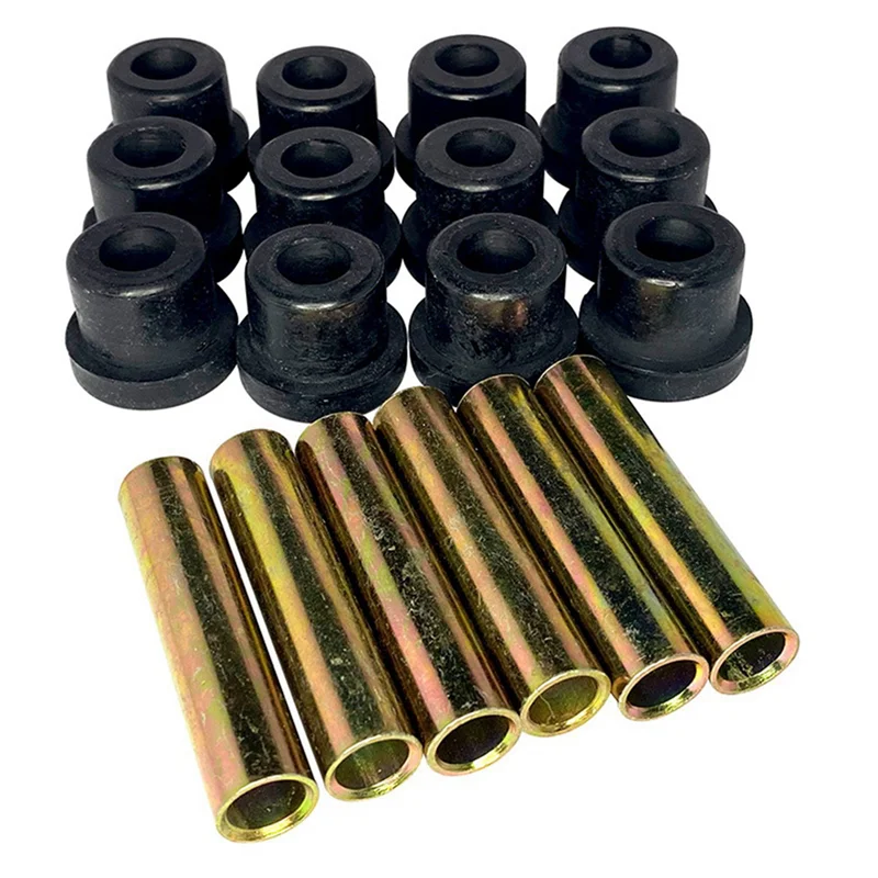 

6 Set Rear Leaf Spring For Club Car DS Gas Electric Golf Cart Bushing And Sleeve Kit, 1015583 1012303 1992 Up