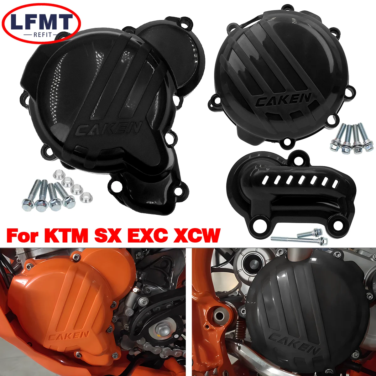 Motorcycle Engine Clutch Protector Ignition Guard Water Pump Cover For KTM EXC250 EXC300 TPI SX XCW For Husqvarna TC TE 250 300 