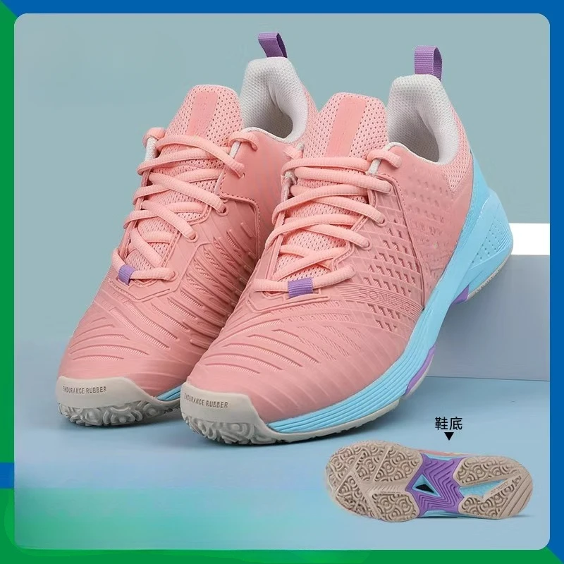 Sapato de badminton profissional unissex sapatos esportivos das mulheres marca luxo tênis mesa casais designer tênis homem