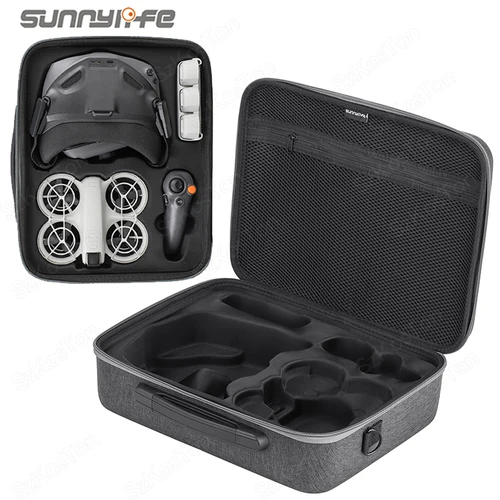 Para DJI NEO Estuche portátil bolsa impermeable cargador Base de batería caja de almacenamiento bolso gafas N3 caja de transporte accesorios para drones