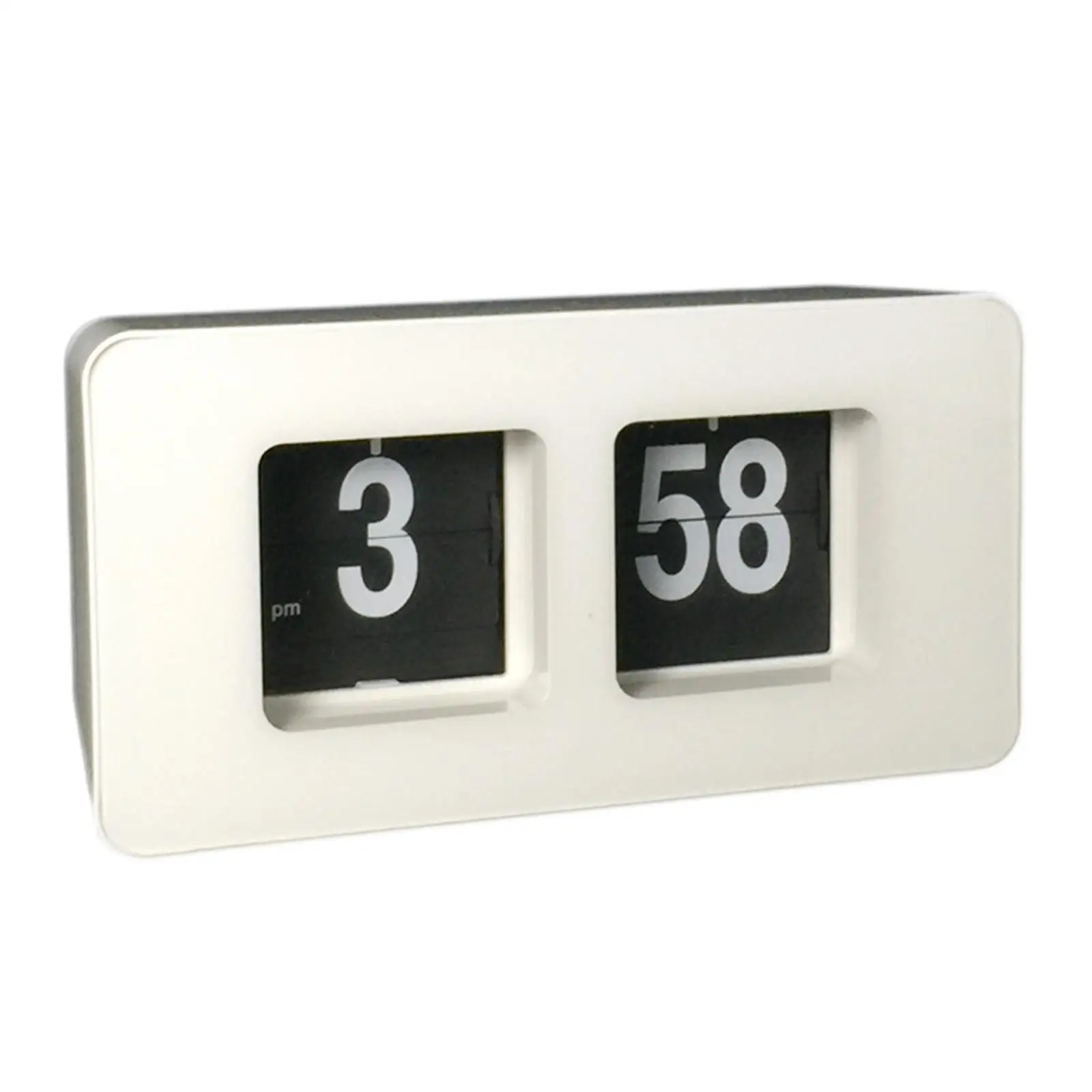 Auto Flip Clock Retro Silent Desk Decor Large Display Table Clock Vintage Bedroom Living Room for Home Office