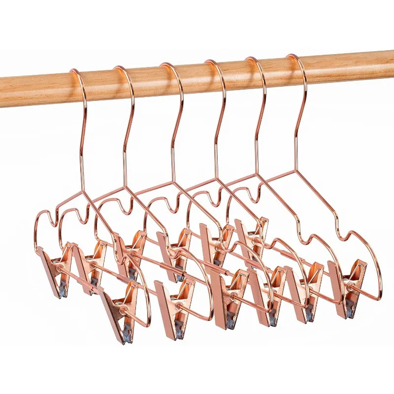 

Premium Metal Clothing Hangers with Adjustable Clips for Adults Clothes Heavy Duty Home Wardrobe Storage & Display Clothes Rack