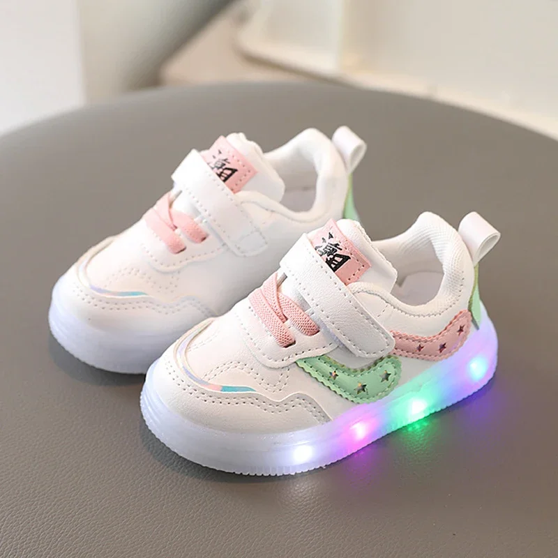 Tenis Children Led Shoe Boys Girls Lighted Sneakers Glowing Shoe for Kids Soft Soled Breathable Casual Infant Toddler Baby Shoes