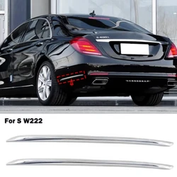 Rear bumper chrome decorative strip A2228851121 A2228851221 For Mercedes Benz S- Class W222W222 S400 S500 S600 2014-2020