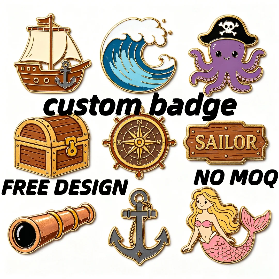 Manufacturer Metal Pins No MOQ Personalized Animal Design Customized Hard Enamel Pins Soft Enamel Pins