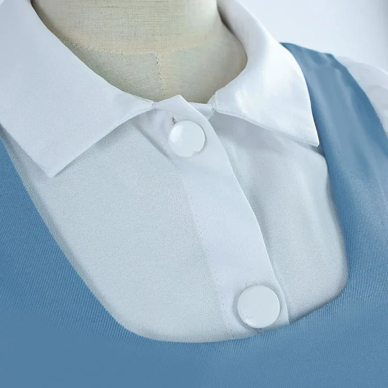 ABC123 أنيمي رانما 1/2 Akane Tendo تأثيري حلي الأزرق فستان لطيف كرنفال دور اللعب موحدة البدلة حفلة الهالوين #5