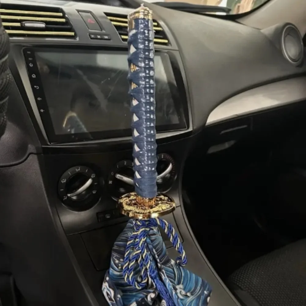 150/200/255MM JDM Schaltknauf mit Adaptern und Katana-Samurai-Schwert-Design, Schalthebel für Autos – Detail 1