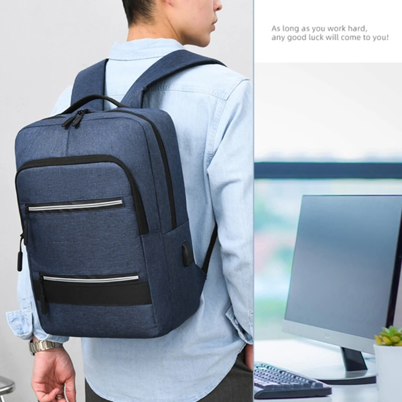 Large Capacity Laptop Backpack for Women Men School Bag Student Bookbag with USB Charging Port Casual Travel Daypack