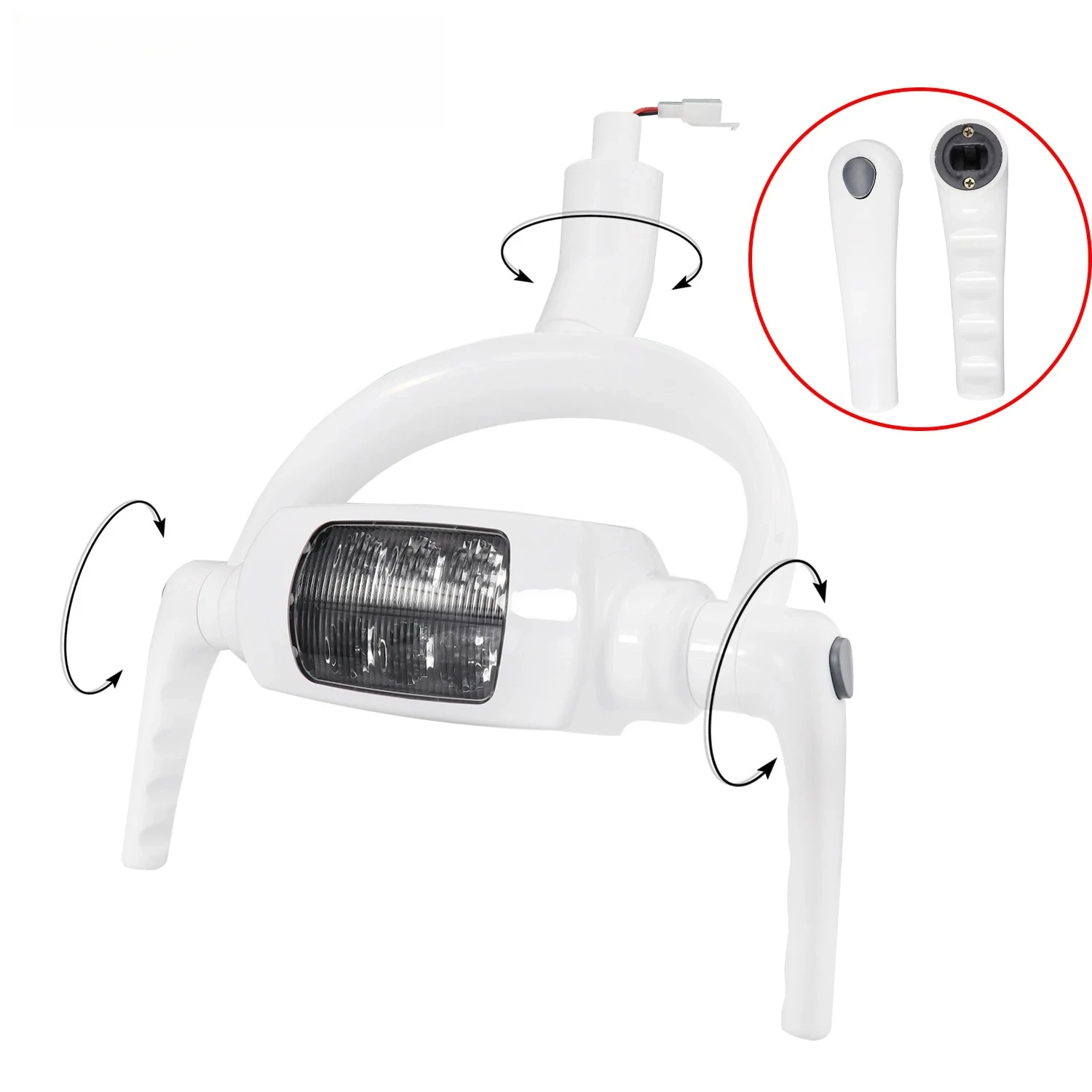 6LED Inductive Dental Oral Operating Light Sensor Control LED Lamp Durable Dental Chair Accessory for Teeth Whitening Treatment