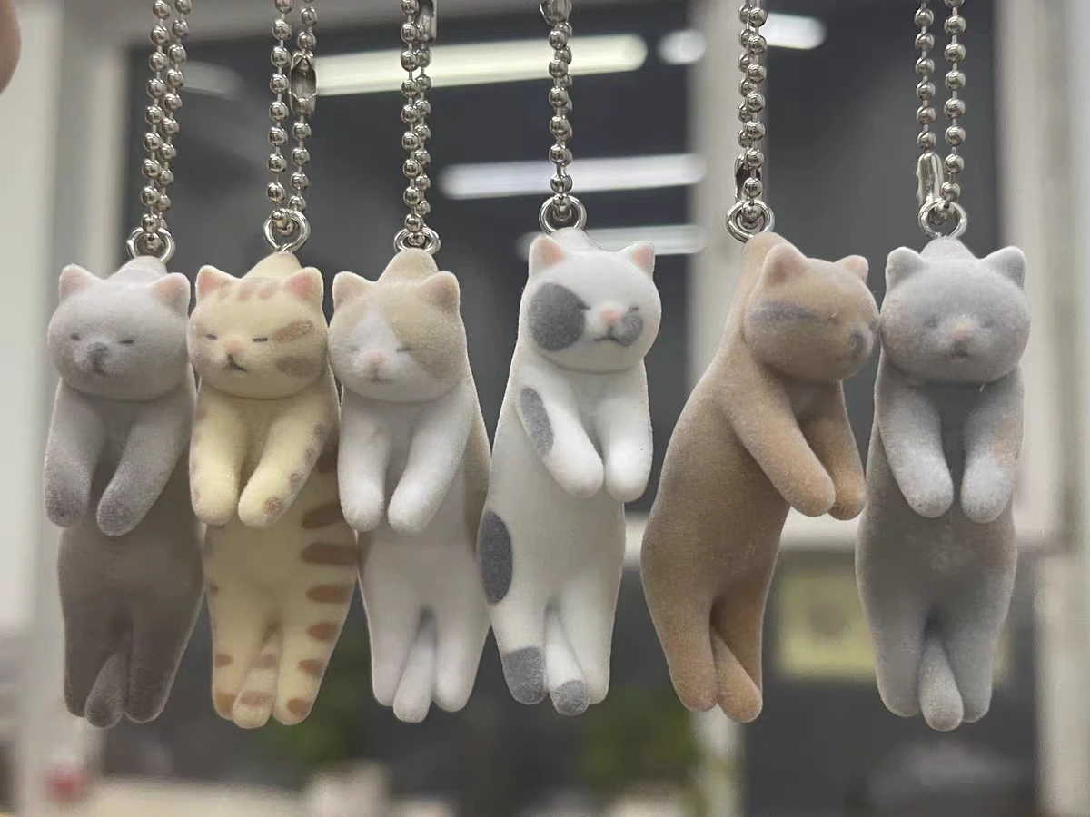 Qualia capsule toy Tsumada Neko 3 mascot cute Buchi rust Exotic Shorthair Somali tonkinese Fluffy flocky pinch cat ball chain