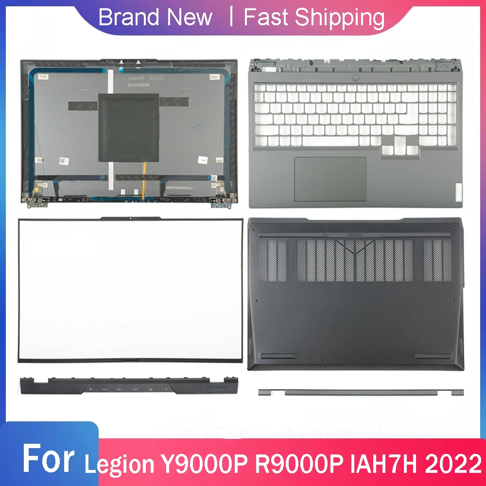 Bottom Case For Lenovo Legion 5 Pro Y9000P R9000P IAH7H 2022 Back Cover Front Bezel Palmrest Upper Hinge Rear Lid Mound Layer