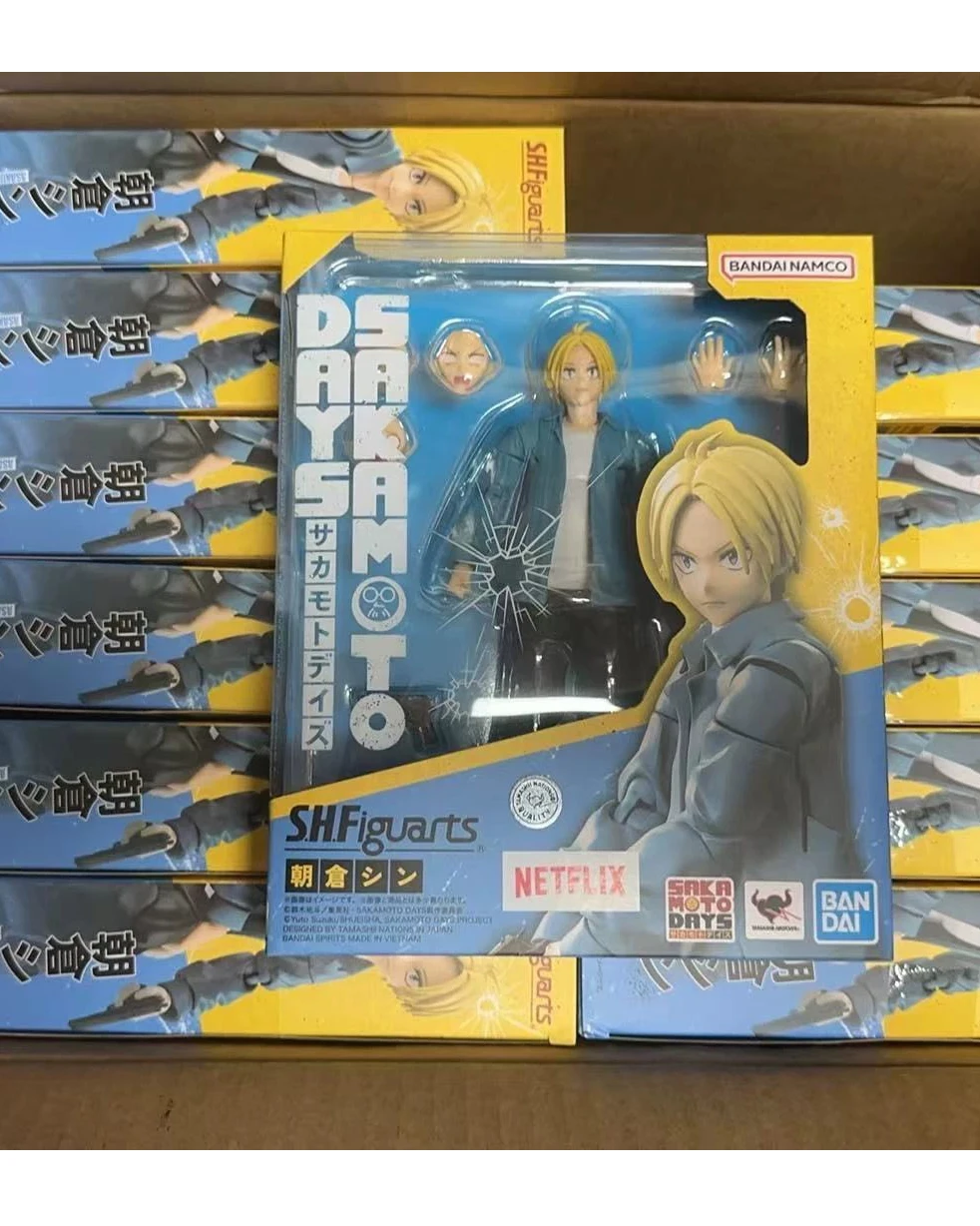 بانداي مرخص رسميًا SAKAMOTO DAYS S.H.Figuarts Taro Sakamoto Shin Asakura الشكل لعبة مجسمة قابلة للجمع مفصلة للغاية