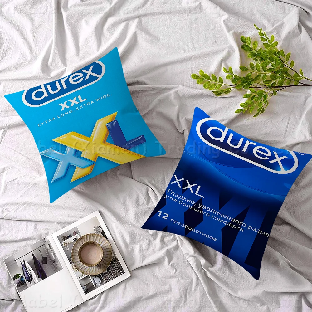 Sexy Condom Brand D-Durex Personalized Pillow Dust Cover Bedroom Kids Party Decoration Pillowcase Birthday Children Gift