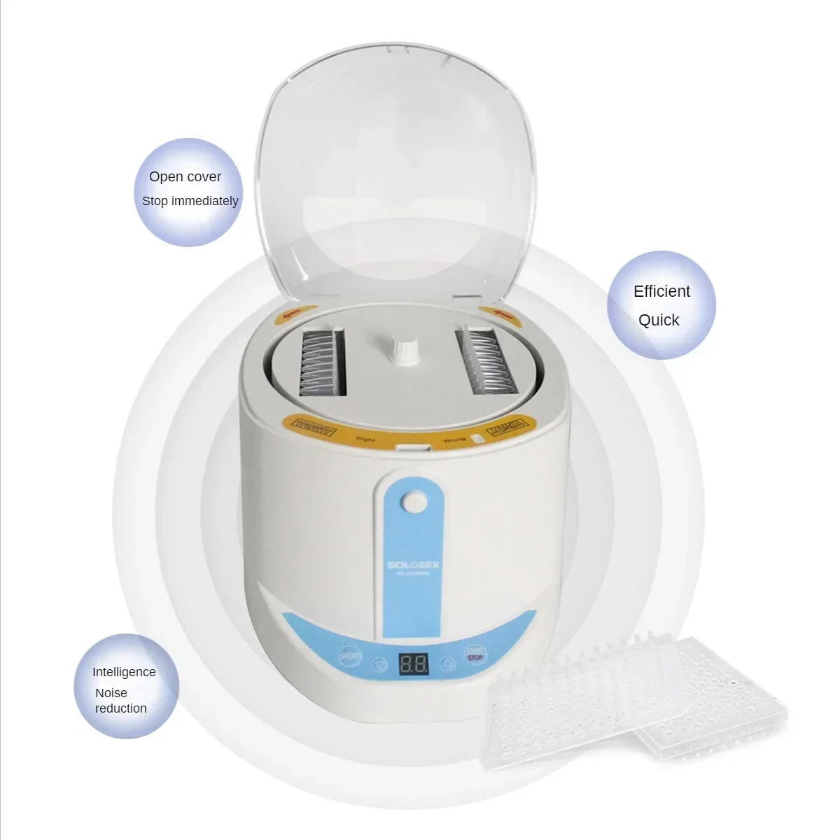 SCILOGEX SCI-CF2800M لوحة فتحة الطرد المركزي Micropore تصميم سريع الطرد المركزي تجارب قطرة PCR المثبتة على الحائط