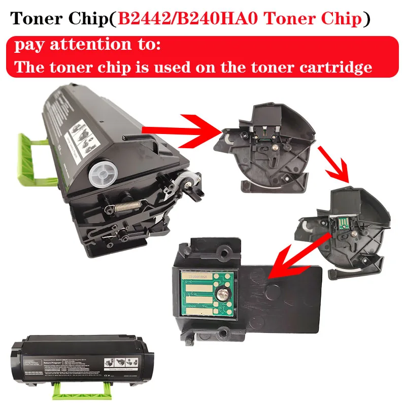 B240HA0 6K  WW Toner Chip for Lexmark B2442/MB2442