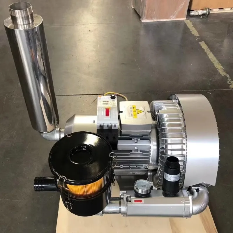 

Factory 7.5KW Three-phase 220/380V Double Stage 10HP JQT7500S Ring Blowers With Motor Protector