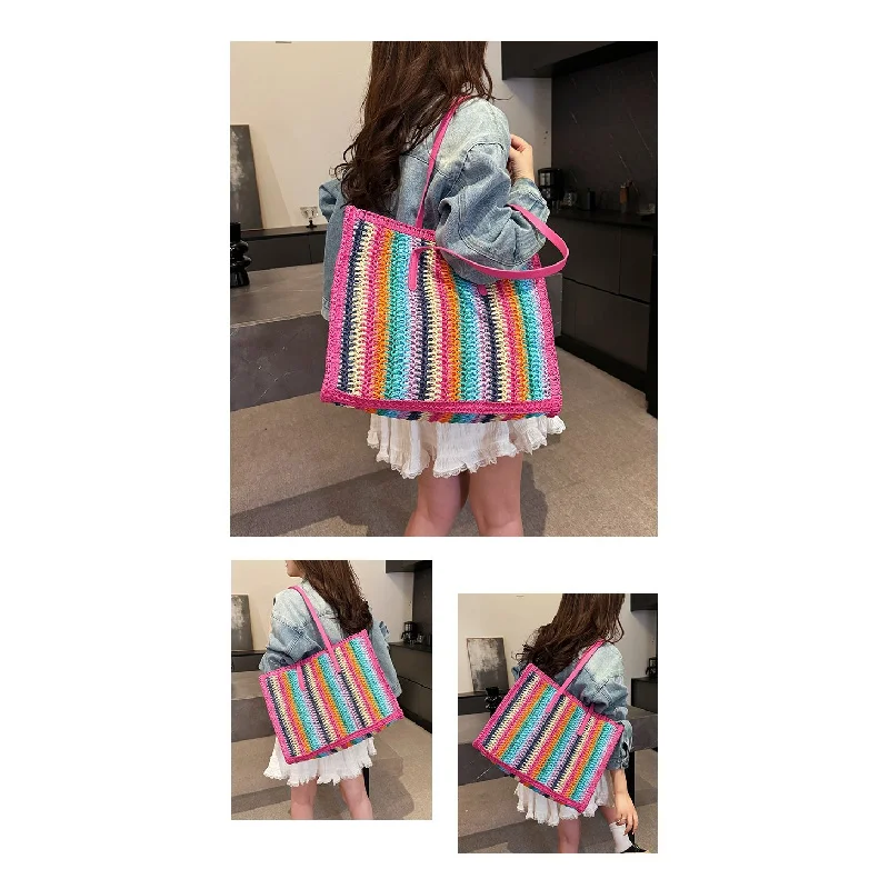 

Trendy Casual Leisure Messenger Bag Solid Color Large Capacity For Women Elegant Vintage Paris Fashion