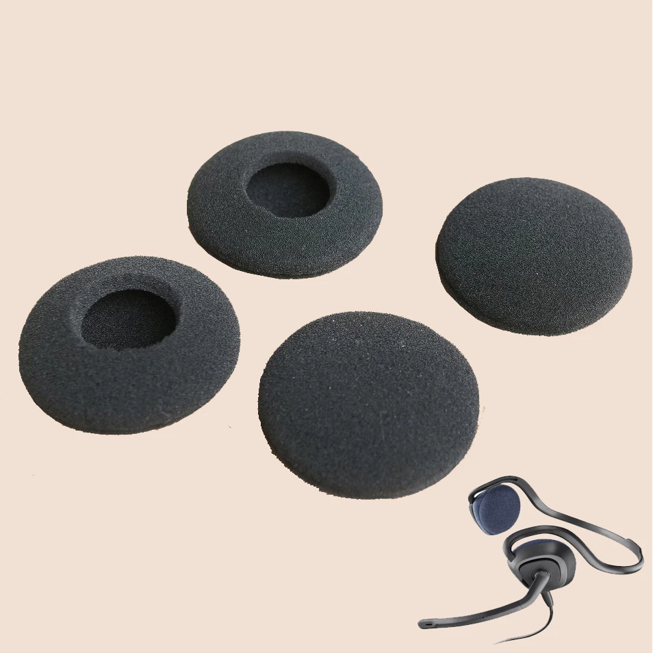 2 pares de esponjas de repuesto para orejeras de mantenimiento para auriculares USB Plantronics Audio 648 (almohadillas para los oídos) para conferencias