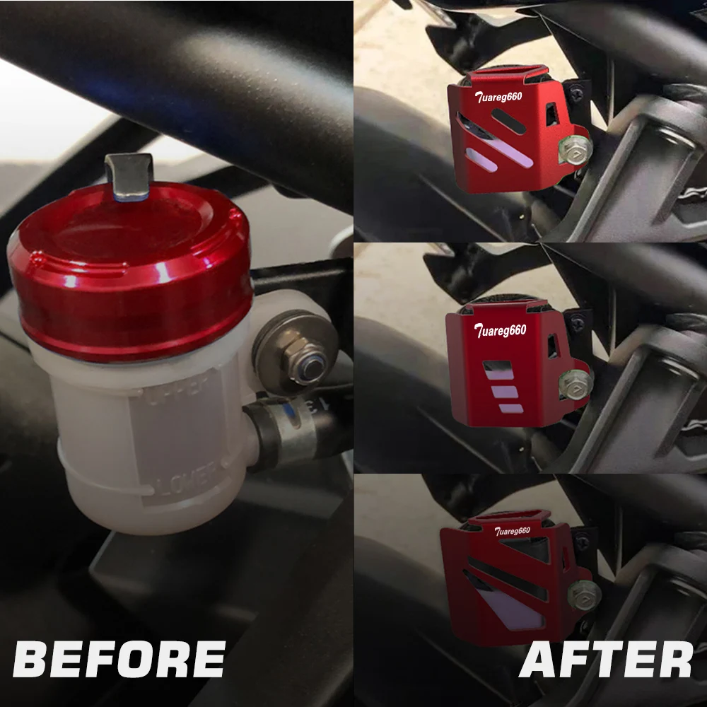 

For Aprilia Tuareg 660 Tuareg660 2022 2023 2024 Motoecycle CNC Accessories Rear Brake Fluid Reservoir Cap Guard Cover Protector