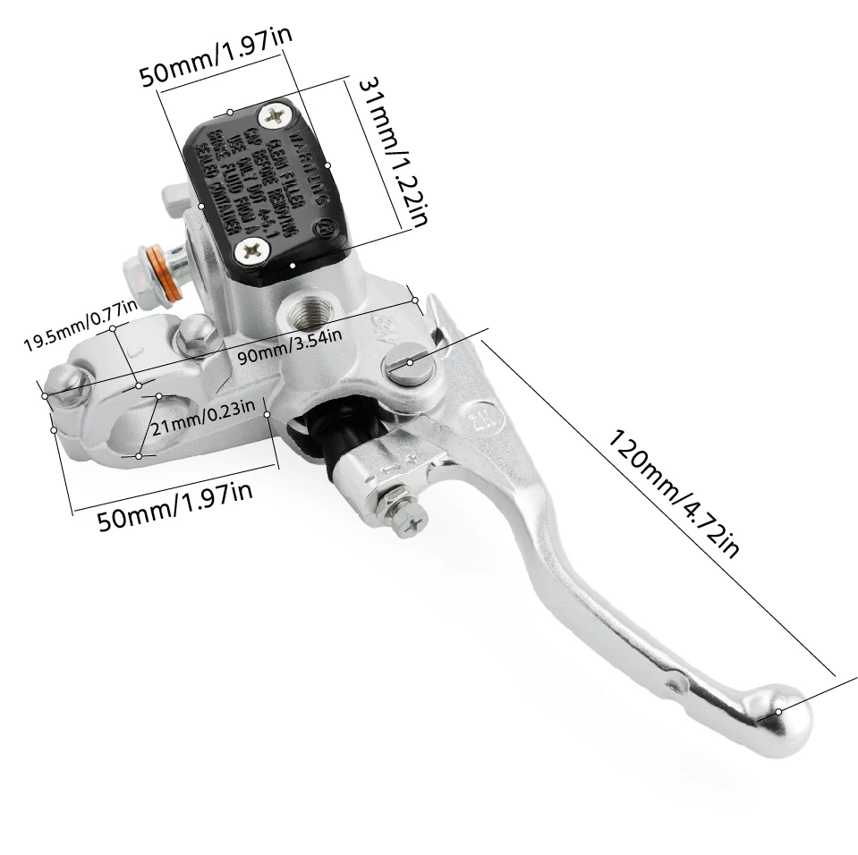 For CCM Hooligun 250R 250X 450R GASGAS XC 300 250 E4 APRILIA RX SX 125R Front Brake Clutch Master Cylinder Hydraulic Brake Lever