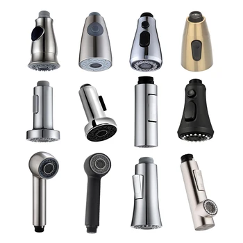 G1/2 głowica kranu kuchennego wyciągana dysza prysznicowa opryskiwacz łazienka zlew kran akcesoria zamienne czarny srebrny złoty głowica aerator