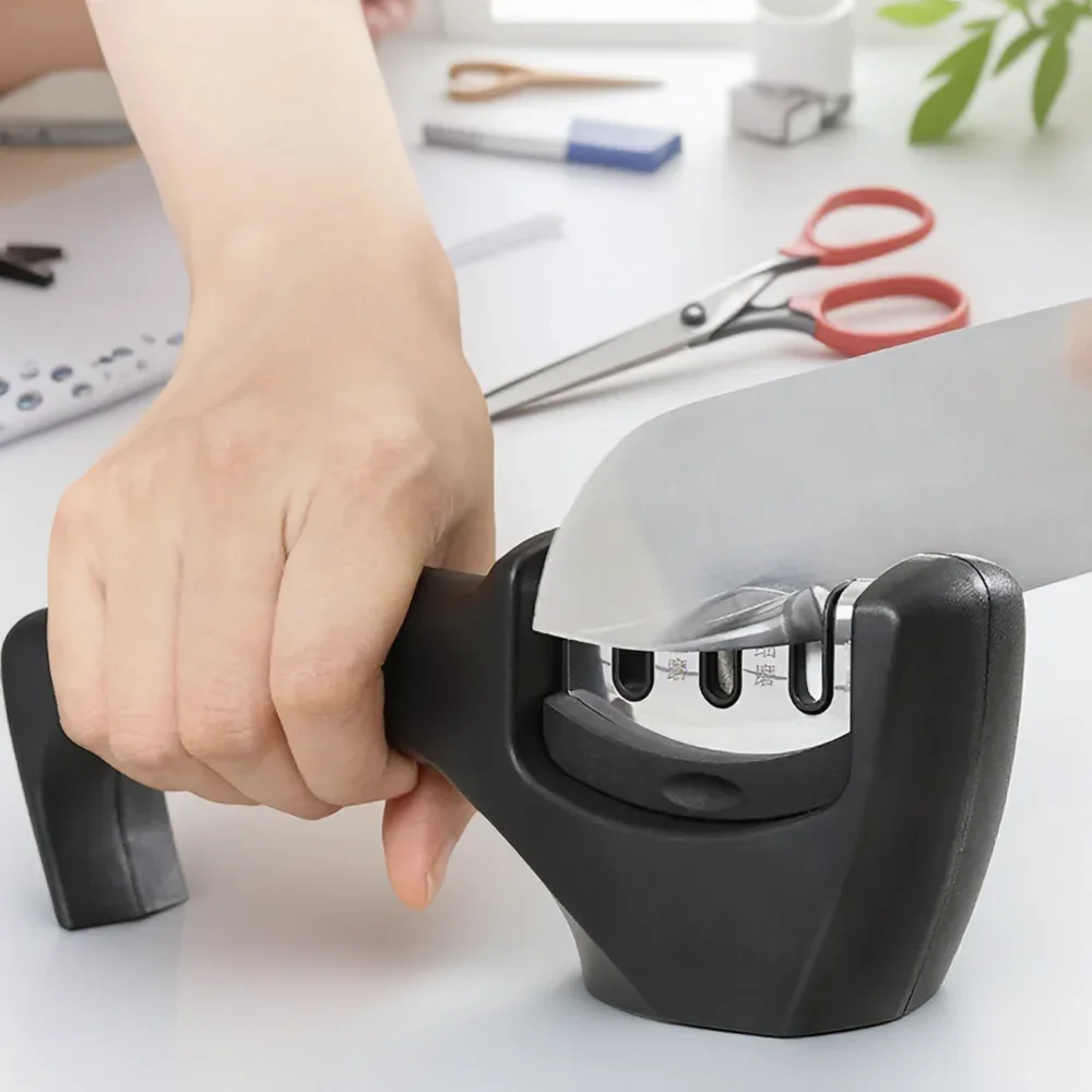 

Knife Sharpener 3 Professional Kitchen Whetstone Knife Sharpener Wheatstone Tungsten Diamond Ceramic Knife Sharpener