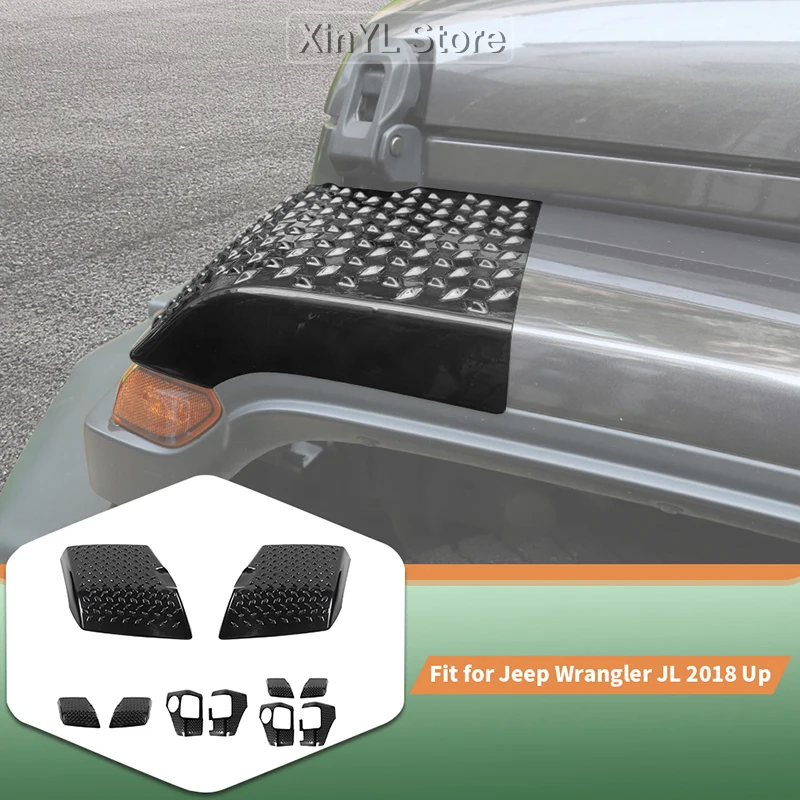 

Переднее колесо, арка, бампер, угловое защитное украшение, угловой чехол заднего фонаря для Jeep Wrangler JL 2018, внешние аксессуары для автомобиля