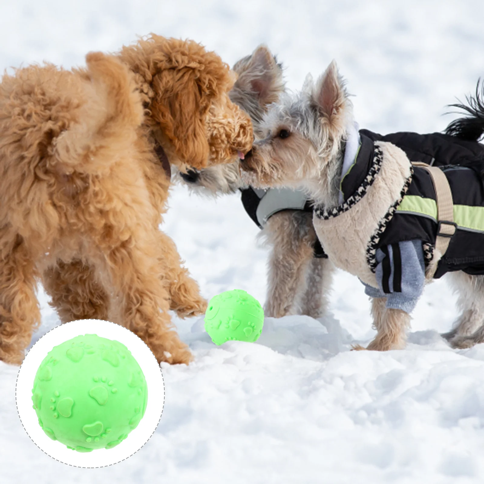 Rubber ball Rubber footprint ball Pet rubber ball Molar rubber ball Teeth footprint toy