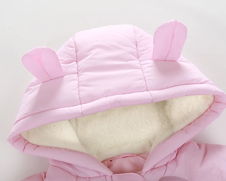 Lrcoml Halten Dicke warme Säuglingsbabyspielanzug Winterkleidung Neugeborenes Baby Junge Mädchen Strampler Overall Mit Kapuze Kind Oberbekleidung Für 0-24M – Detail 17