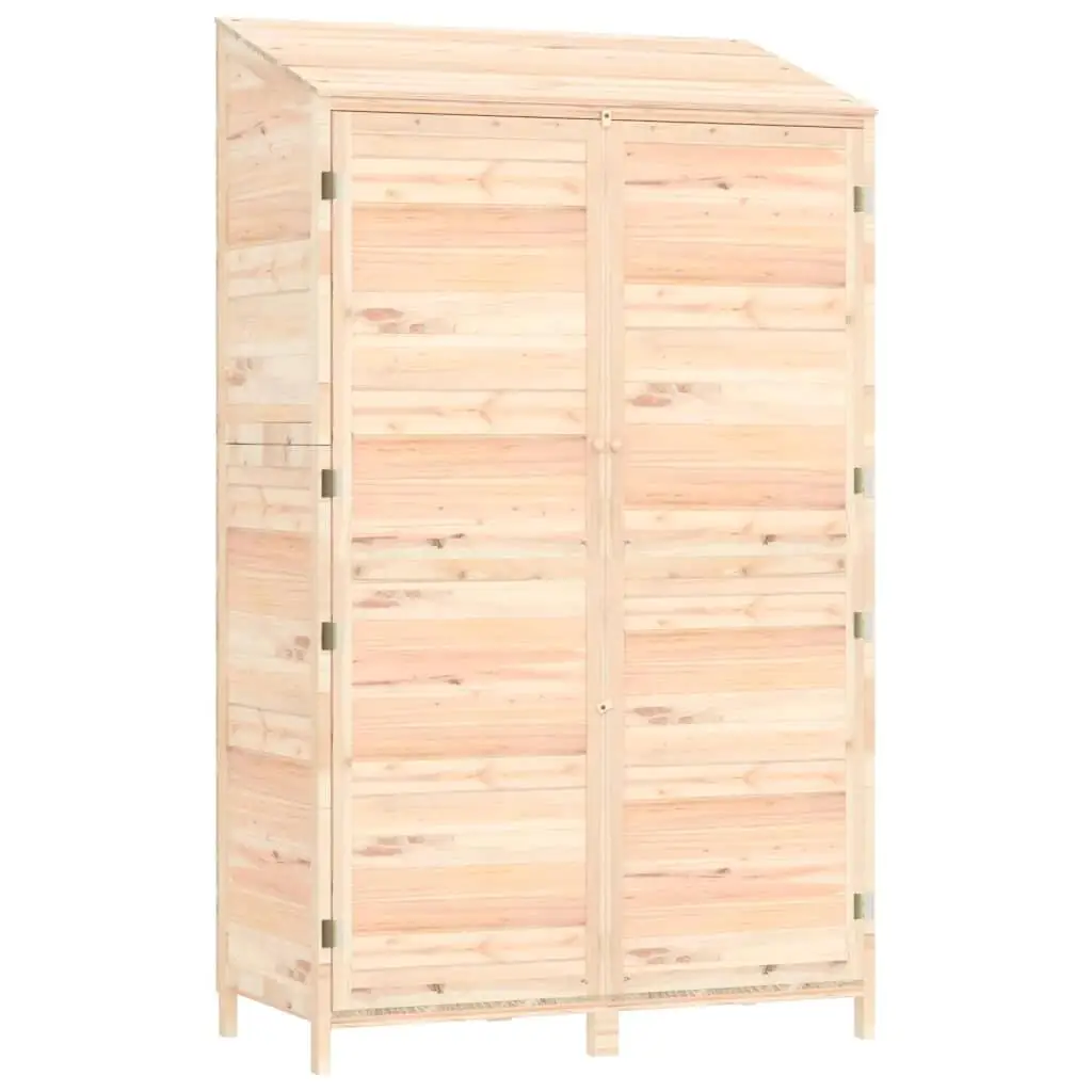 40.2x20.5x68.7 Solid Fir Wood Garden Shed - Durable Outdoor Storage Solution