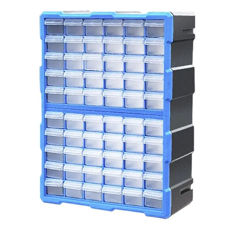 Screw Organizer 60 Grids Teacher Toolbox Easily Stackable Drawer Storage For Hardware Crafts For Garage Organization