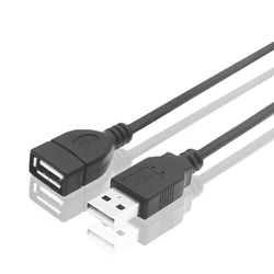 Kabel przedłużający USB 2.0 przewód męski na żeński przewód do ładowania danych na komputer stacjonarny Laptop drukarka klawiatura z myszką przenośny dysk twardy