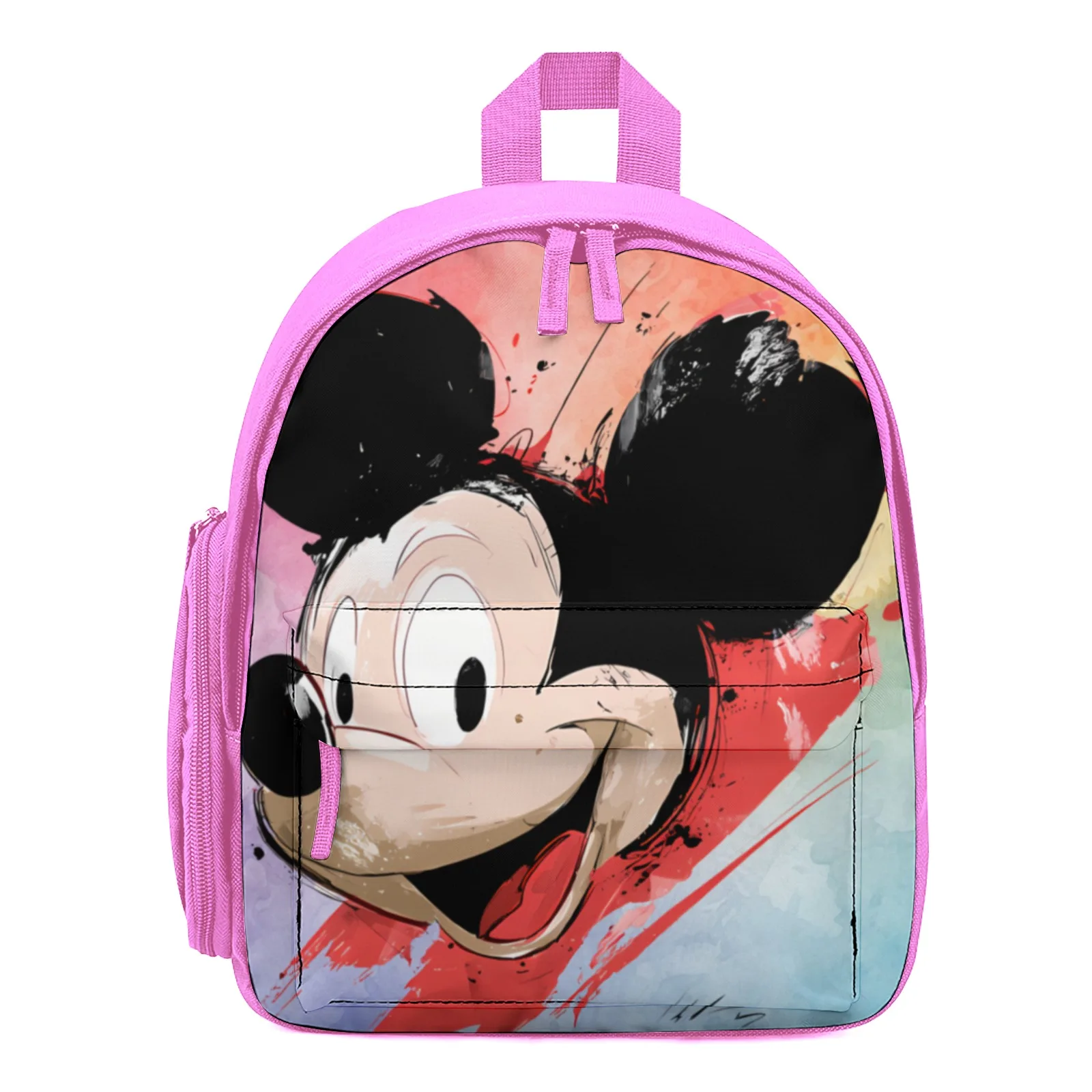

Mickey Mouse Backpack Printed Book Bag Kindergarten Bag Boys 12 Inch School Backpack Bag