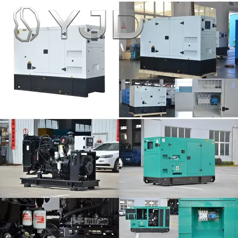 20kva 30kva 40kva 50kva Silent Type Generator 1/3 Phase Soundproof Canopy Generator Factory