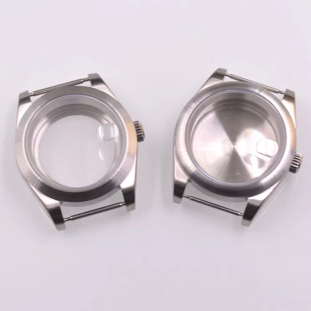 36mm/ 39mm Sapphire glass Brushed Watch case Fit NH35 NH36 ETA2824 PT5000 Movement