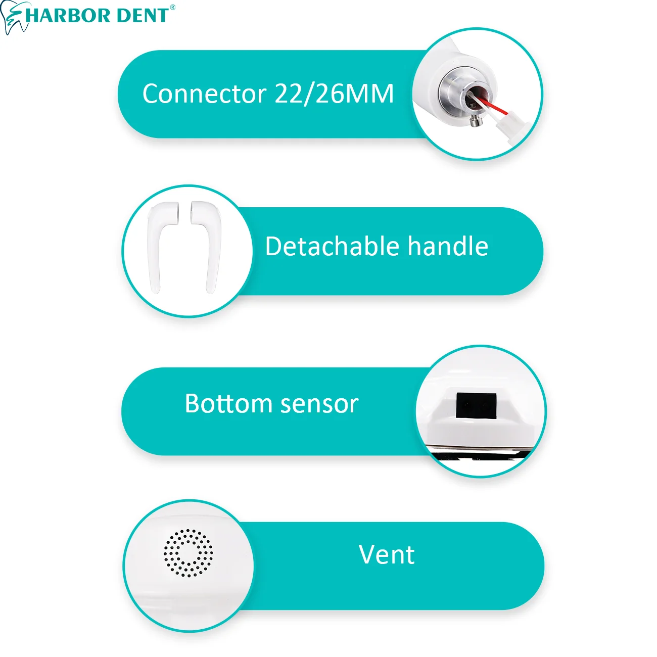 Lámpara LED infrarroja de inducción Dental, lámpara LED reflectante Dental, luz Oral para operación de odontología, unidad de silla, equipo Dental