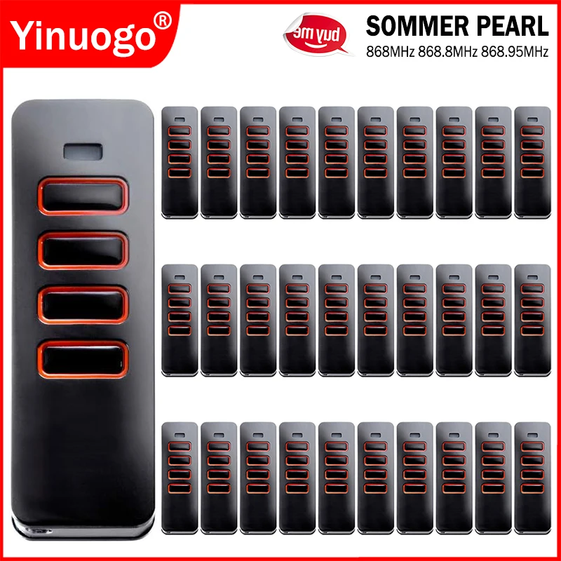

SOMMER SOMloq2 Pearl Vibe Twin Status 4018 4018V000 4019V000 TX55-868-4 TRX55-868-4 TX40-868-4 Garage Door Remote Control 868MHz