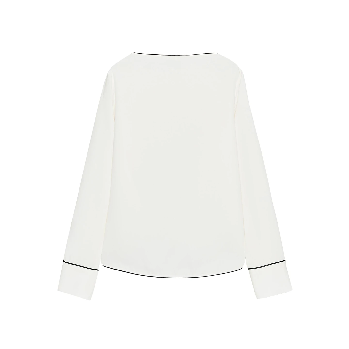 Z Dames Faion Casual irt 2025, nieuwe Sle Color Blo Design Long Sve round Ne Regular Fit herfstseizoen