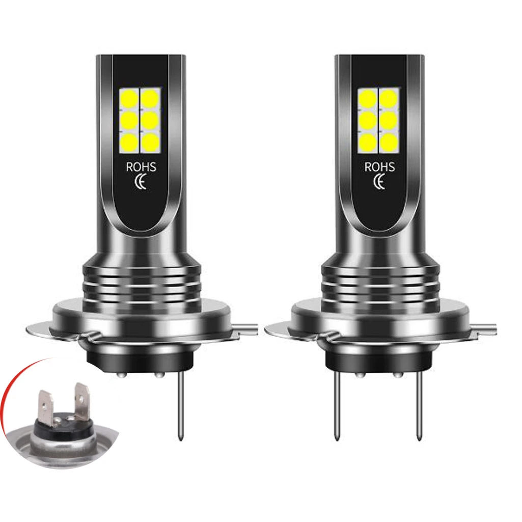 2Pcs LED H4 H7 H11 H8 H9 H16 H1 Car Fog Lamps Light Bulbs DRL 9005 9006 Auto Driving Headlamp 6000K 12V 24V 80W Auto Headlights