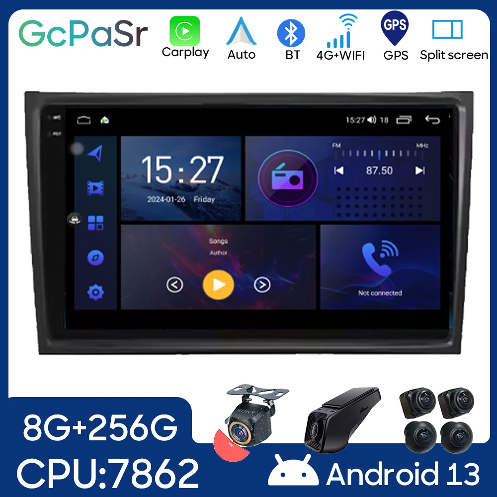 5G WIFI GPS Navigation For Volvo XC90 2004-2014 Car Android Auto Carplay Radio Multimedia Video Player Stereo Touch No 2din DVD