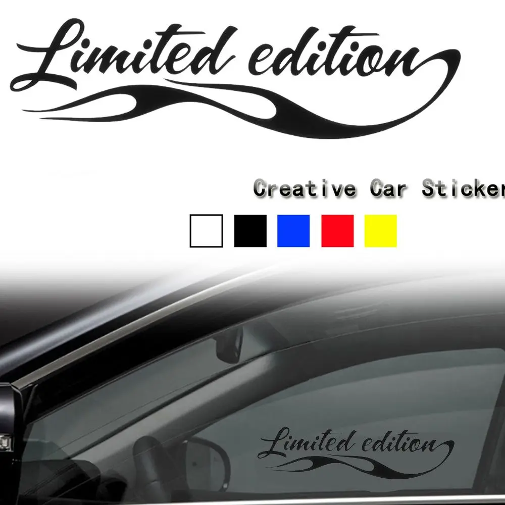 Vinyl  Car-styling Black/White/Red/Yellow/Blue Limited Edition Badge  Decal  Car Sticker