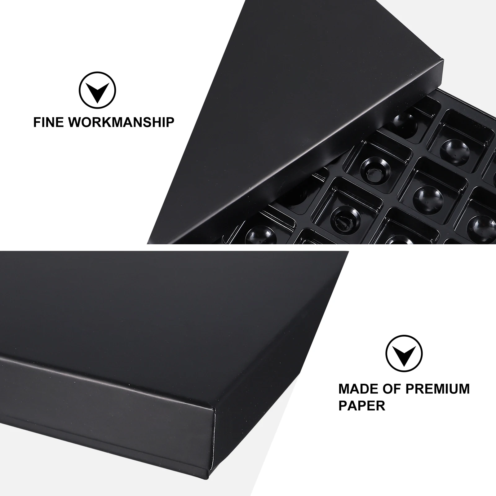 

Deluxe Gift Box for Chocolate Candies Unique Party Present Packaging Container with Interior Holder Wedding Decoration