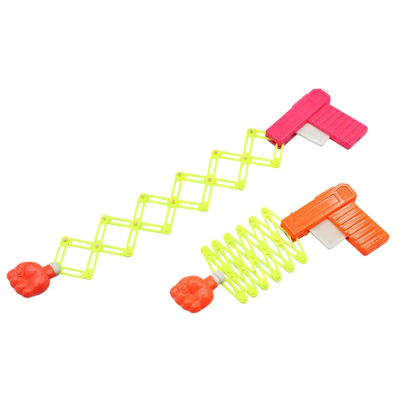 3 pezzi telescopico pugno scherzo giocattolo interattivo divertente magico elastico pistola ragazzo puzzle giocattolo bambini Halloween Natale regalo di compleanno