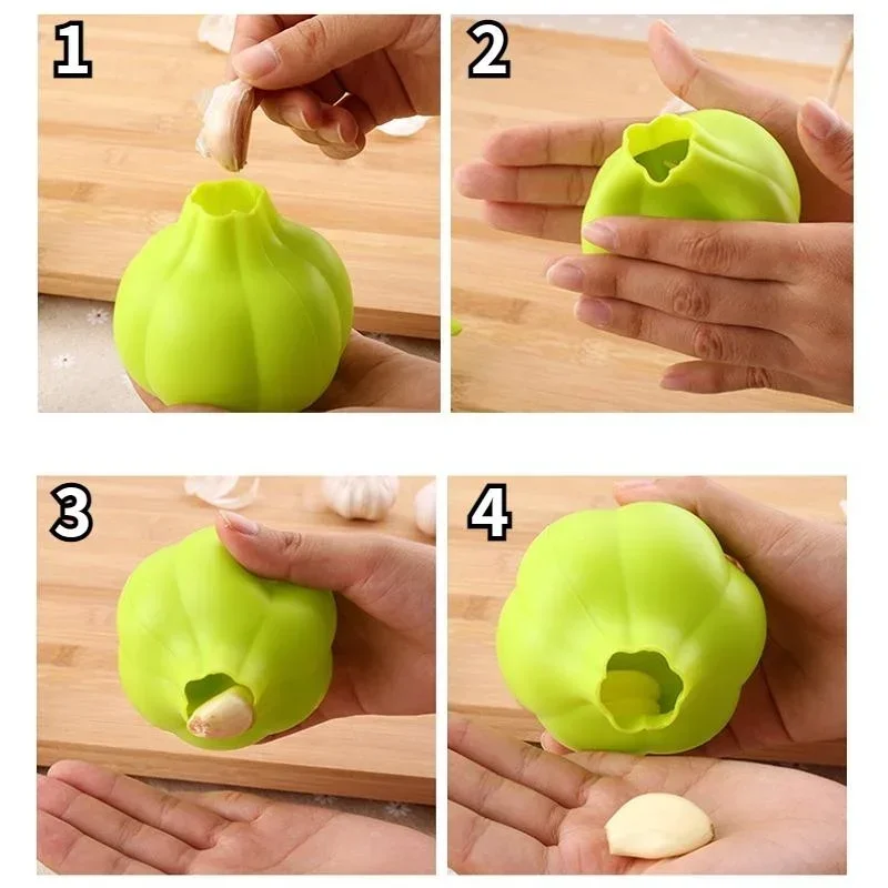 Garlic Peeler Kitchen Silicone Soft Garlic Peeler Garlic Peeling Tool Simple Convenient Kitchen Gadgets  accessoires de cuisine
