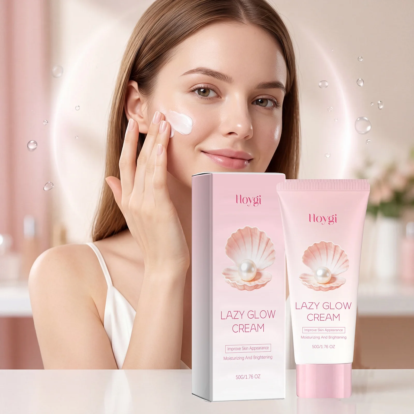 Moisturizing Lazy Glow Cream, Smooth Texture, Moisturizing Facial Skin, Naturally Shiny Concealer Cream