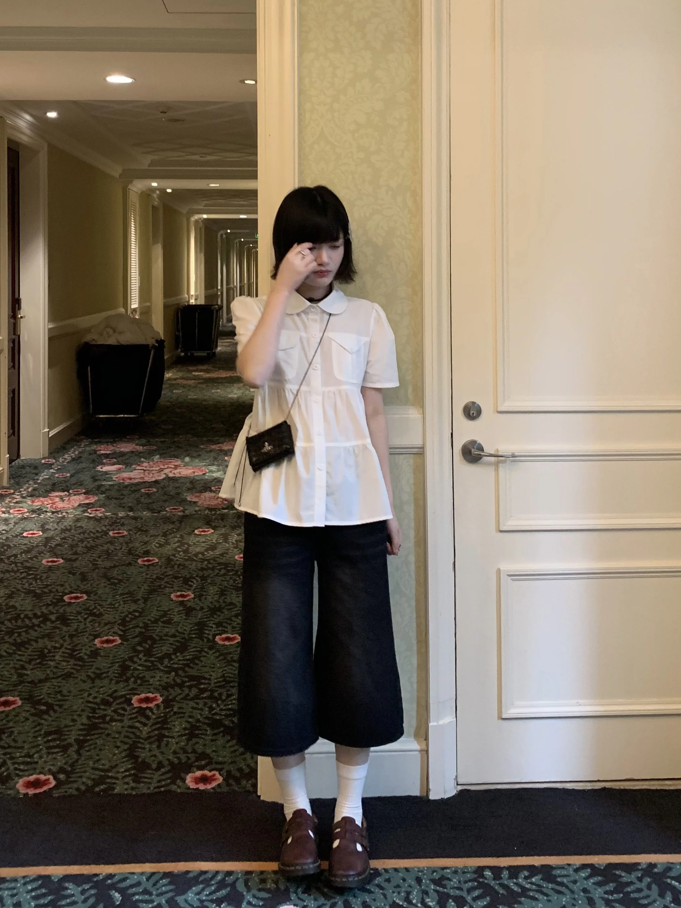 

Женская летняя свободная блузка TREES с воротником-стойкой, однотонная, простой дизайн, защита от УФ-излучения, рукав-фонарик, для повседневной носки