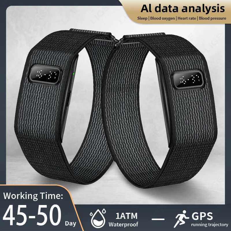 

2026 GPS Trajectory Smart Bracelet AI Health Fitness Tracker Blood Pressure Monitor Waterproof Smart Watches Time Display Sports