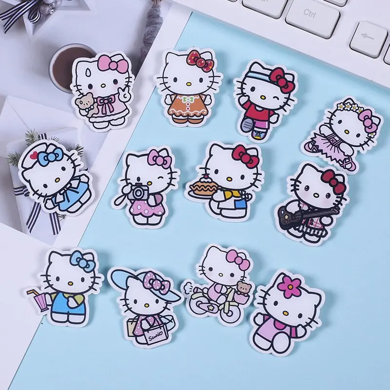 

Miniso cartoon acrylic brooch KT cat backpack accessories clothes accessories badge gift gifts patch trend